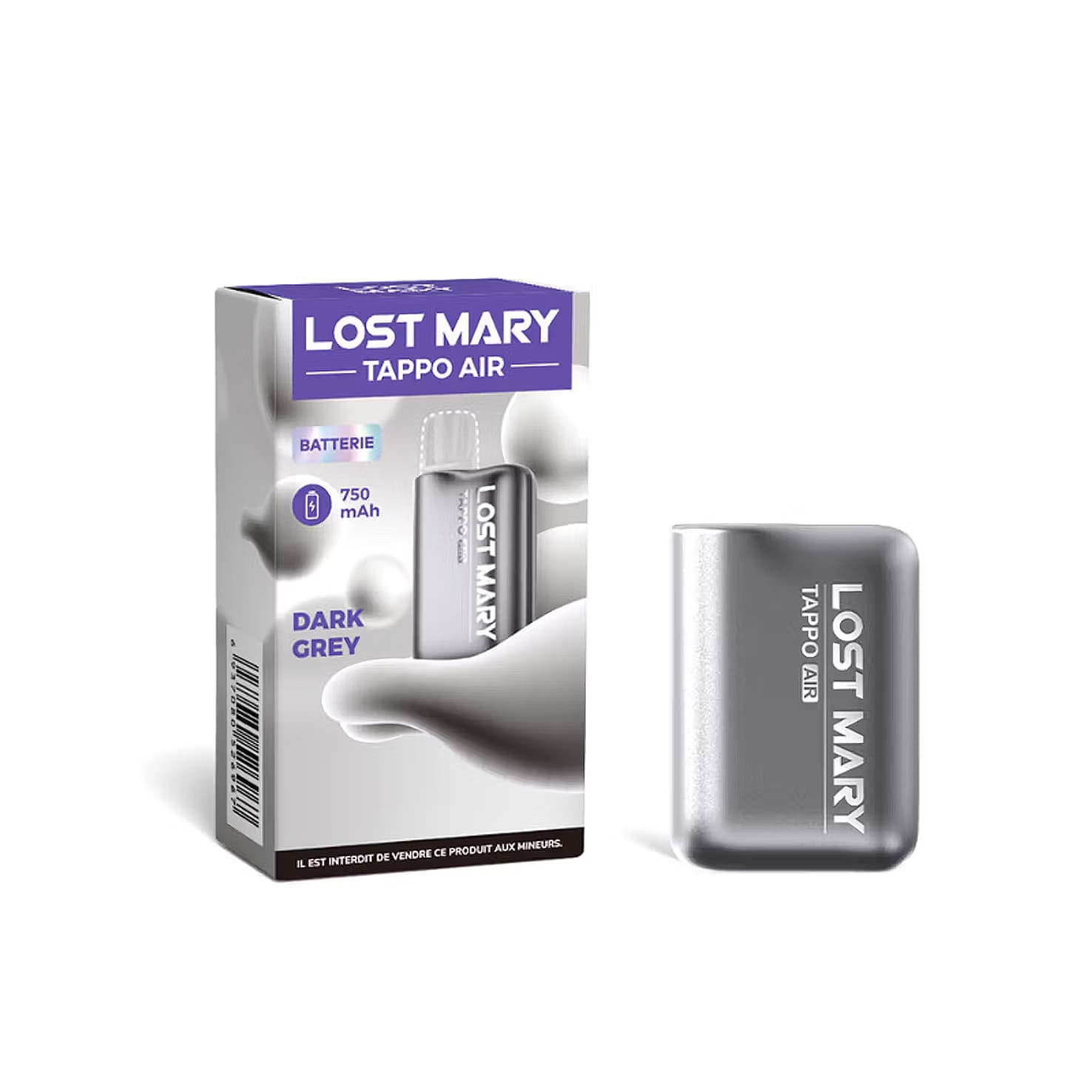 Tappo Air Lost Mary Akkuträger – Dark Grey