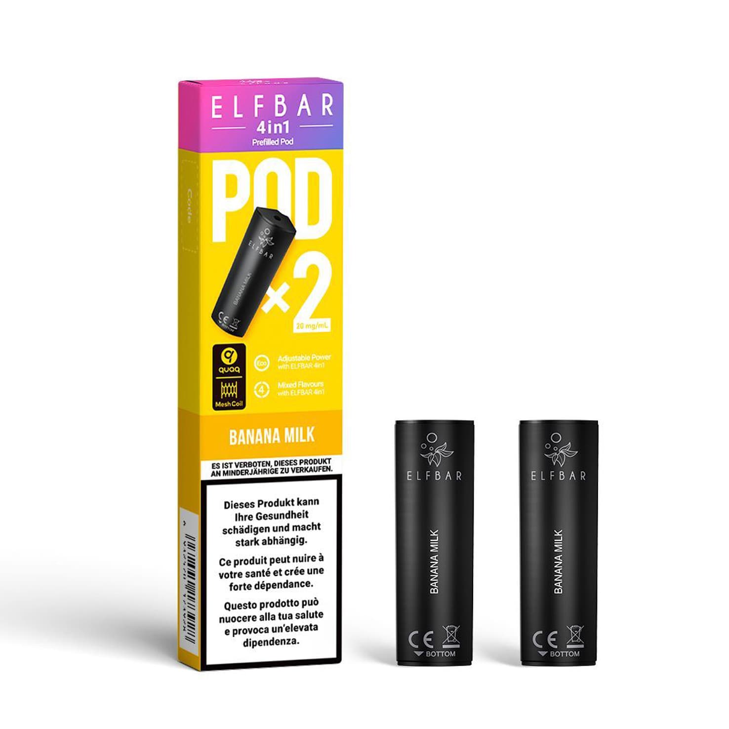 Elf Bar 4 in 1 Liquid Pods – Banana Milk
